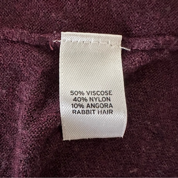 TROUVÉ | V Neck Angora Blend Burgundy Sweater (S) - Picture 4 of 5